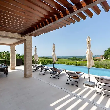 Faloniga With Pool And View In Vizinada Villa *
