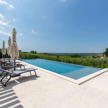 Faloniga With Pool And View In Vizinada Vranje Selo