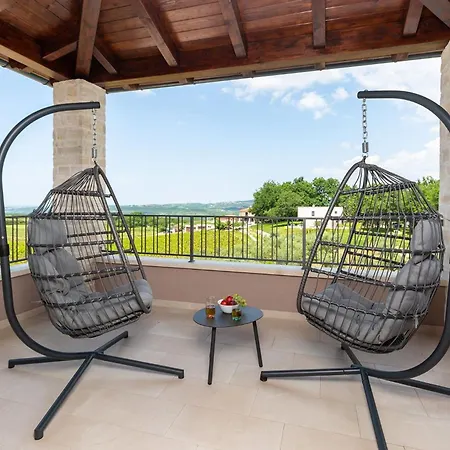 Faloniga With Pool And View In Vizinada Villa